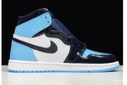 CD0461-401 LEATHER JORDAN BLUE CHILL UNC PATENT AIR 1 0807